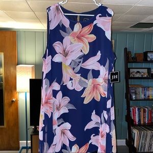 Navy Floral dress
